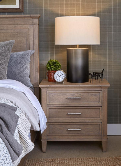 Henry & Mason - Sable & Stone Oat Fabric Drawer Nightstand - AFA00226 view 5