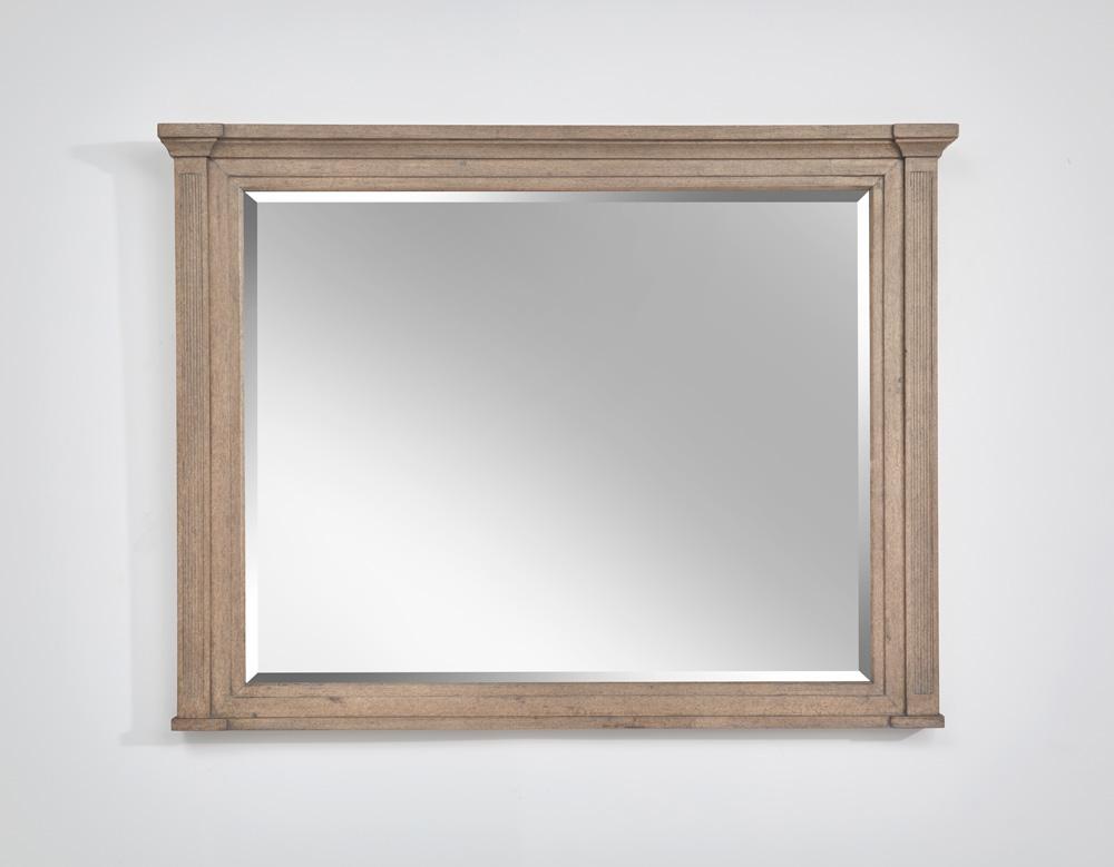 Henry & Mason - Sable & Stone Oat Fabric Landscape Mirror - AFA00228 view 1