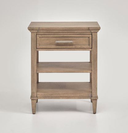 Henry & Mason - Sable & Stone Oat Fabric Open Nightstand - AFA00144 view 2