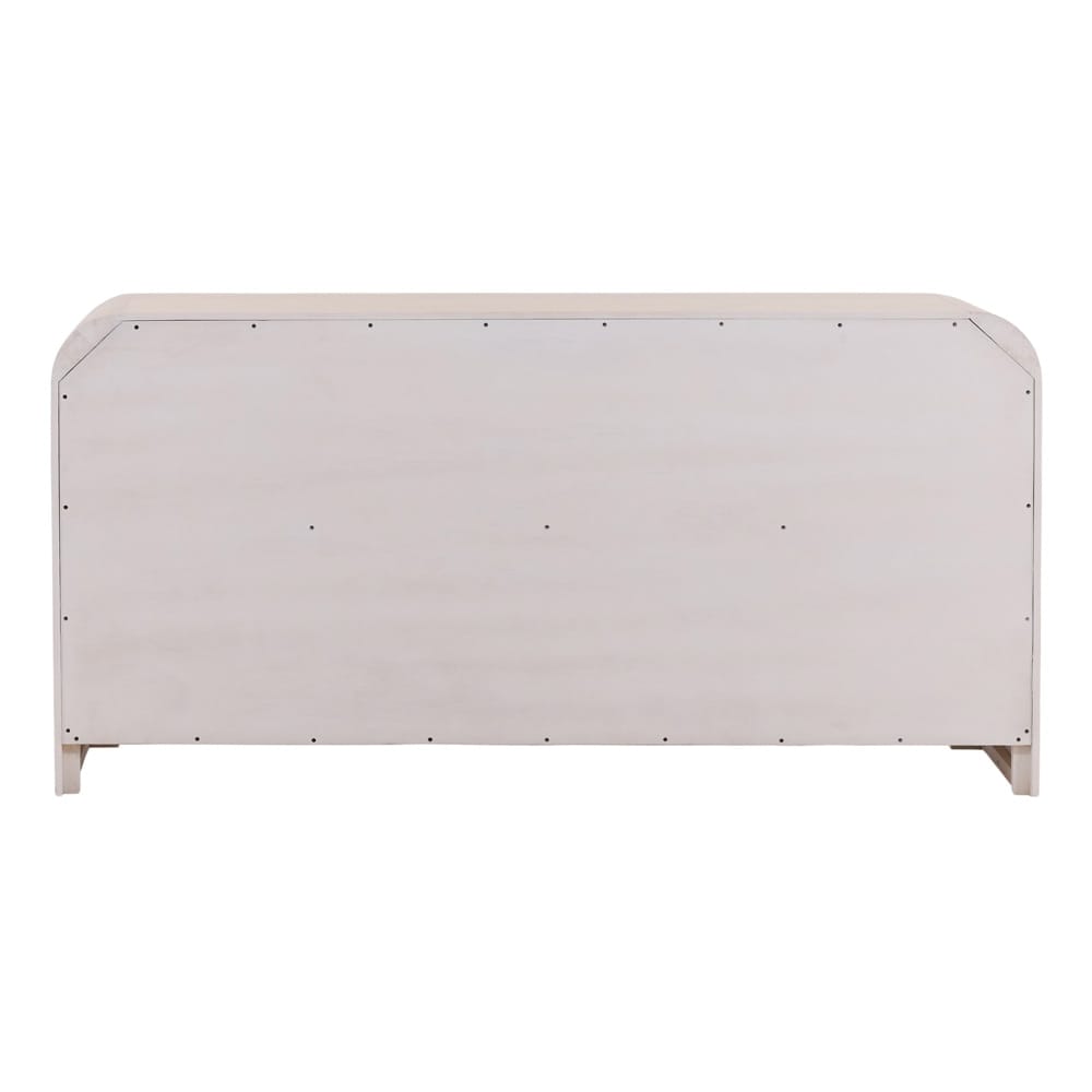Henry & Mason - Santa Fe 6 Drawer Rubber Wood Double Dresser in Bleached Oak Veneer with Black Metal Handles - DV7184 veiw 4