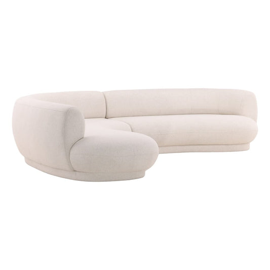 Henry & Mason - Saphiro Hadwood Frame Linen Upholstered LSF Chaise Sectional - DV7467 veiw 1