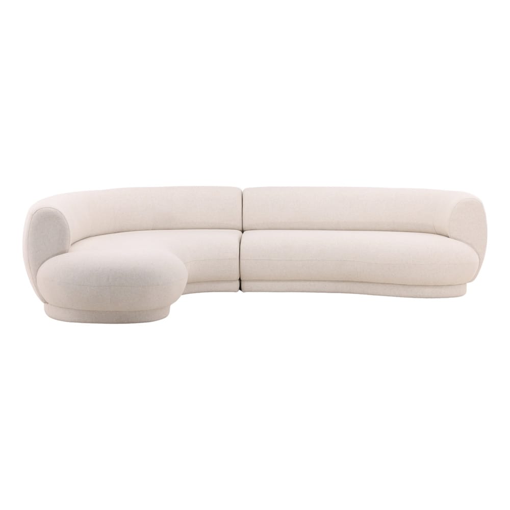 Henry & Mason - Saphiro Hadwood Frame Linen Upholstered LSF Chaise Sectional - DV7467 veiw 2