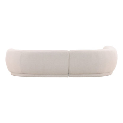 Henry & Mason - Saphiro Hadwood Frame Linen Upholstered LSF Chaise Sectional - DV7467 veiw 4
