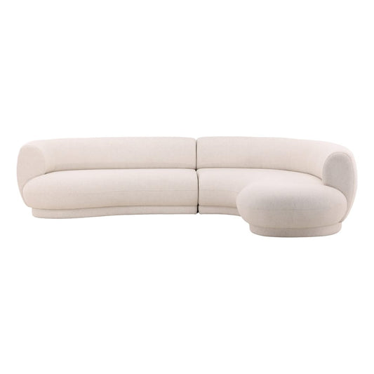 Henry & Mason - Saphiro Hadwood Frame Linen Upholstered RSF Chaise Sectional - DV7468 veiw 1
