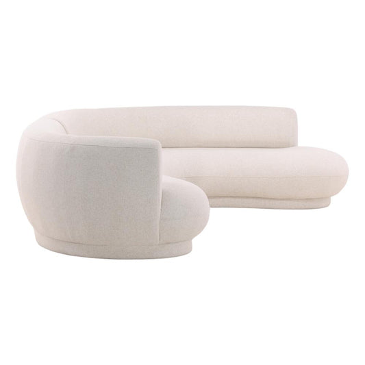 Henry & Mason - Saphiro Hadwood Frame Linen Upholstered RSF Chaise Sectional - DV7468 veiw 2