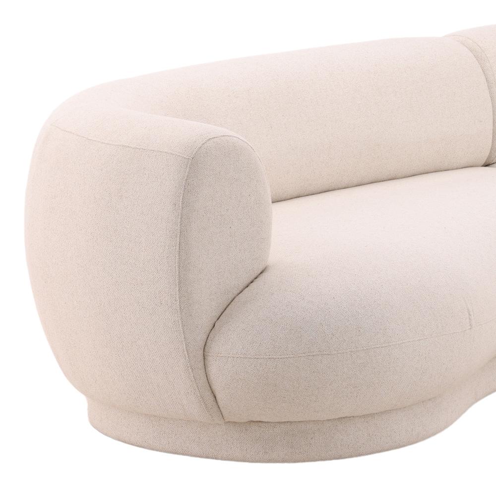 Henry & Mason - Saphiro Hadwood Frame Linen Upholstered RSF Chaise Sectional - DV7468 veiw 4