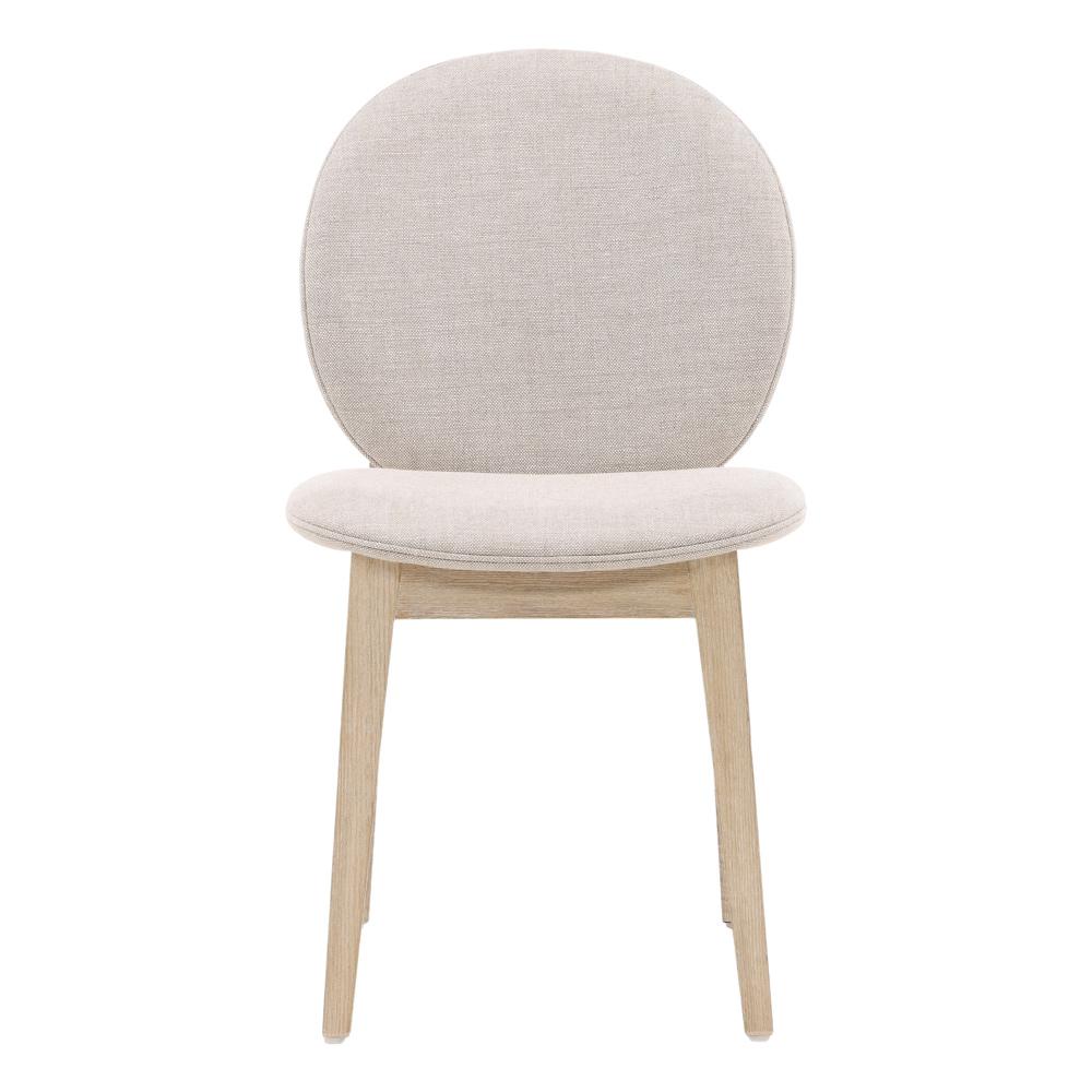 Henry & Mason - Sarah Natural Ash Wood Dining Chair in Taupe Linen Fabric - DV7511 veiw 2