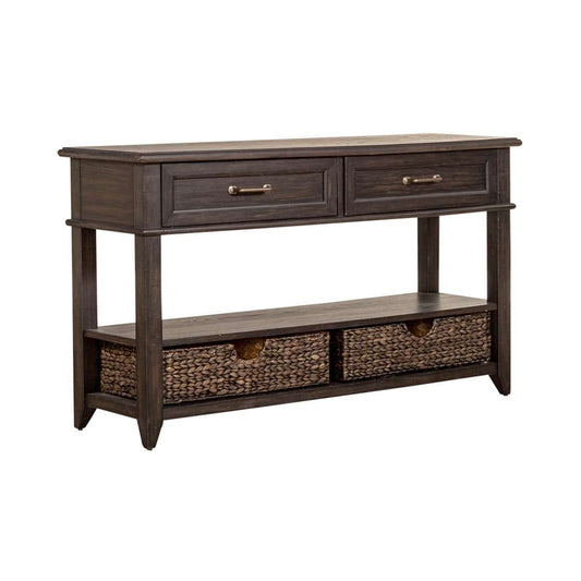 Henry & Mason - Sawmill Stream 2 Drawer Sofa Table in Peppercorn - AFA03810 view 2