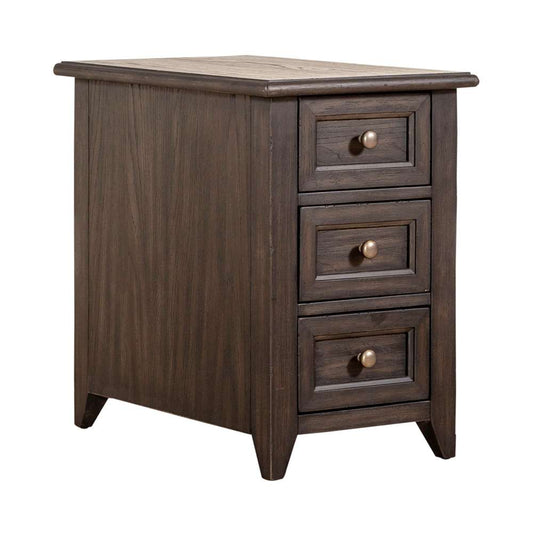 Henry & Mason - Sawmill Stream Chair Side Table in Peppercorn - AFA03809 view 2