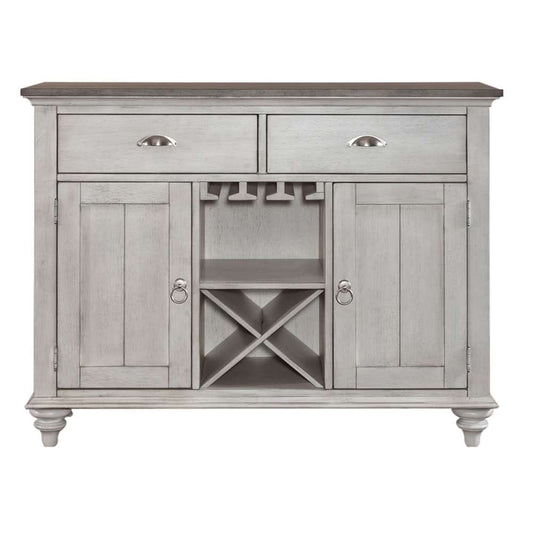 Henry & Mason - Sea Key Buffet in Antique White with Weathered Pine - AFA02318 view 1