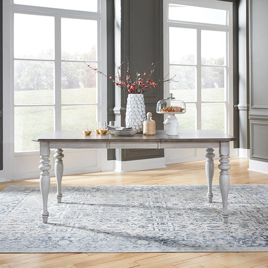 Henry & Mason - Sea Key Rectangular Leg Table in Antique White with Weathered Pine - AFA02335 view 1