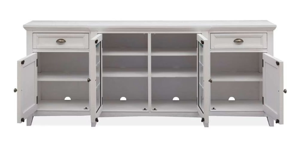 Henry & Mason - Seabrook 80" Entertainment Console in Chalk White - AFA00684 view 4