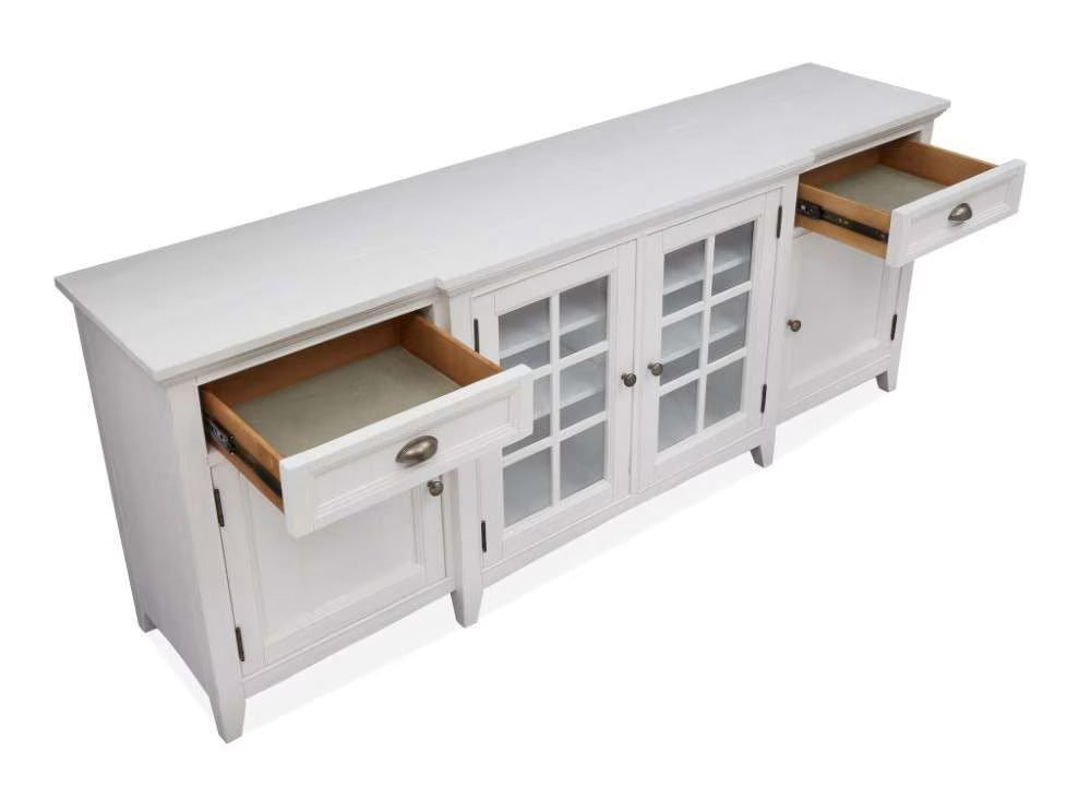 Henry & Mason - Seabrook 80" Entertainment Console in Chalk White - AFA00684 view 6