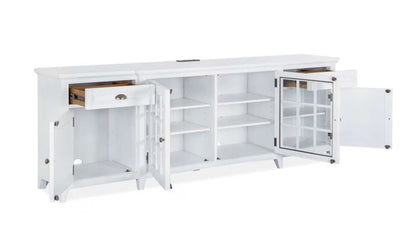 Henry & Mason - Seabrook 90" Entertainment Console in Chalk White - AFA00688 view 2