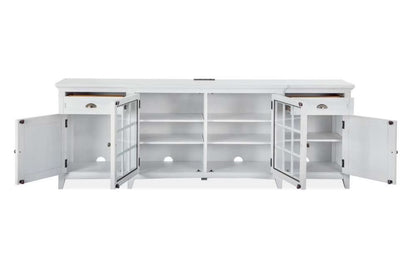 Henry & Mason - Seabrook 90" Entertainment Console in Chalk White - AFA00688 view 4