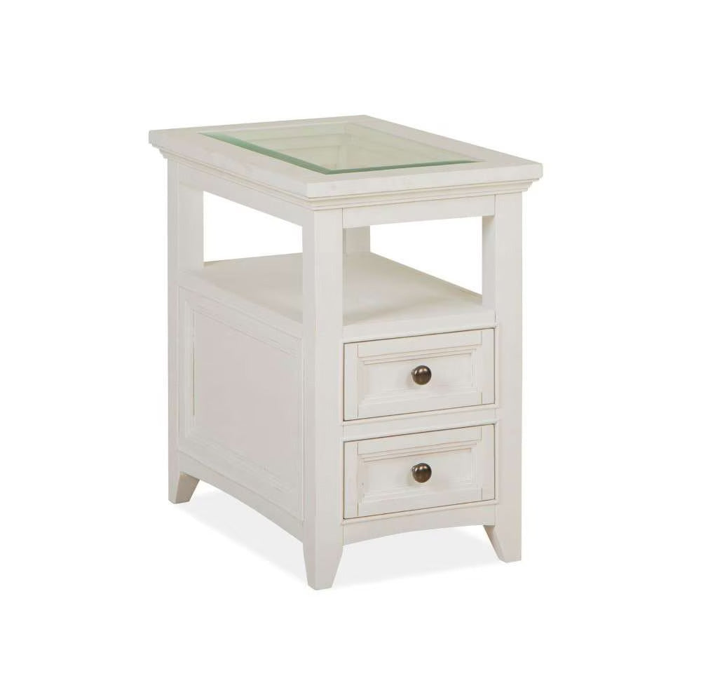 Henry & Mason - Seabrook Chairside End Table in Chalk White - AFA00692 view 1