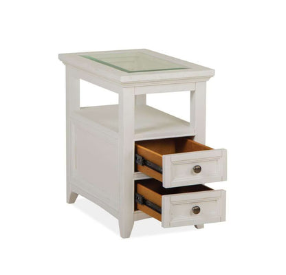Henry & Mason - Seabrook Chairside End Table in Chalk White - AFA00692 view 2