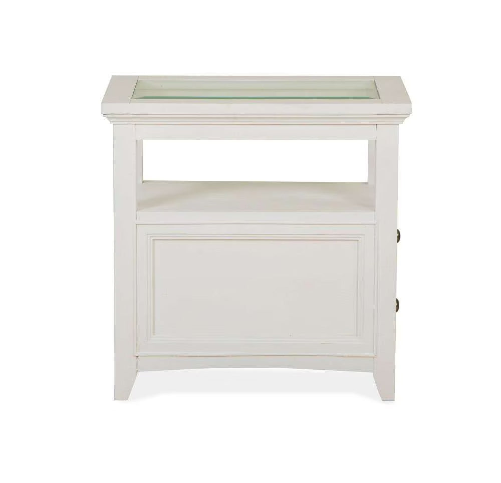 Henry & Mason - Seabrook Chairside End Table in Chalk White - AFA00692 view 8