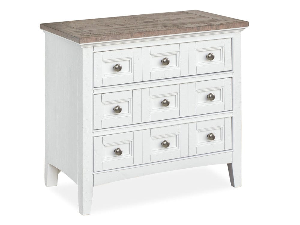 Henry & Mason  -  Seabrook Chalk White And Dovetail Grey 2 Tone Drawer Nightstand  - AFA00983 view 1