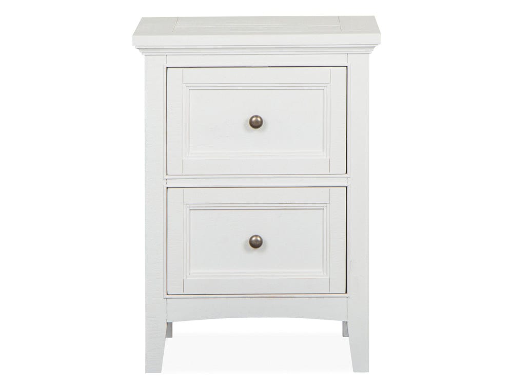 Henry & Mason  -  Seabrook Chalk White And Dovetail Grey Small Drawer Nightstand  - AFA00985 view 2