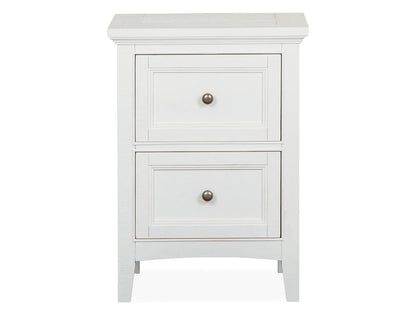 Henry & Mason  -  Seabrook Chalk White And Dovetail Grey Small Drawer Nightstand  - AFA00985 view 2