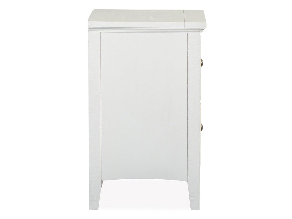 Henry & Mason  -  Seabrook Chalk White And Dovetail Grey Small Drawer Nightstand  - AFA00985 view 3