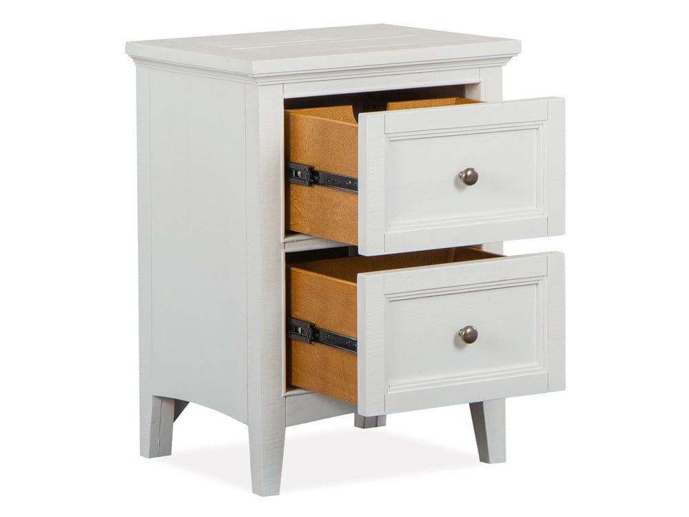 Henry & Mason  -  Seabrook Chalk White And Dovetail Grey Small Drawer Nightstand  - AFA00985 view 4