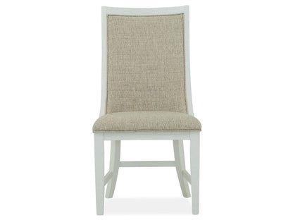Henry & Mason  -  Seabrook Chalk White And Dovetail Grey Upholstered Host Chair (Set of 2)  - AFA00986 view 2