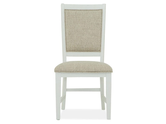 Henry & Mason  -  Seabrook Chalk White And Dovetail Grey Upholstered Side Chair (Set of 2)  - AFA00987 view 2