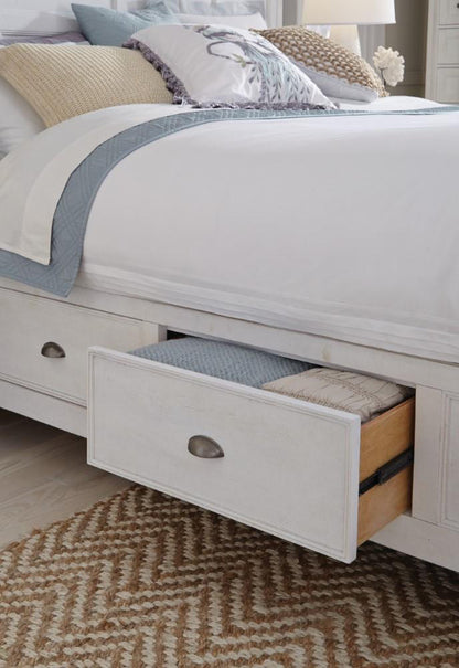 Henry & Mason - Seabrook Complete King Panel Bed with Storage Rails - AFA00334 view 4