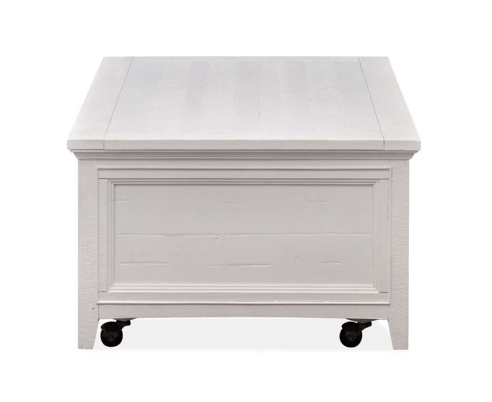 Henry & Mason - Seabrook Lift Top Storage Cocktail Table with Casters in Chalk White - AFA00696 view 3