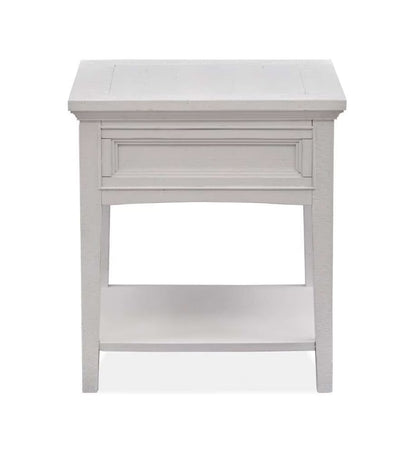 Henry & Mason - Seabrook Rectangular End Table in Chalk White - AFA00706 view 5