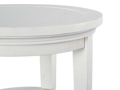 Henry & Mason - Seabrook Round Accent End Table in Chalk White - AFA00714 view 2