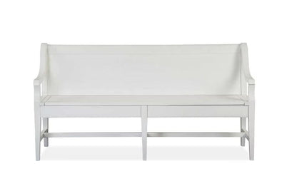 Henry & Mason - Seabrook Wood Bench w/Back KD - AFA00736 view 1