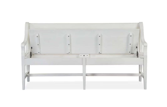 Henry & Mason - Seabrook Wood Bench w/Back KD - AFA00736 view 2