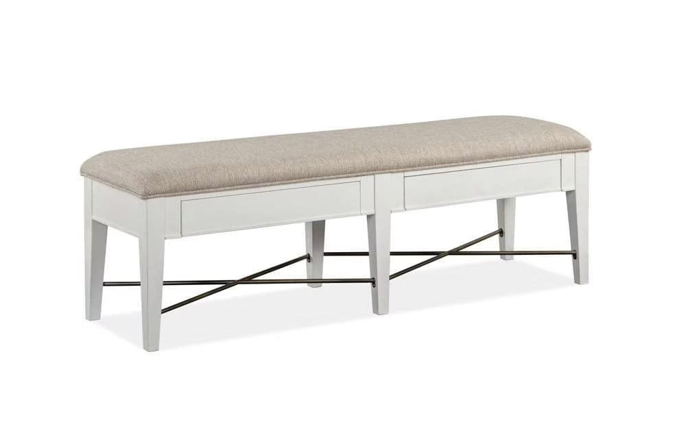 Henry & Mason - Seabrook Wood Bench w/Upholstered Seat KD - AFA00739 view 3