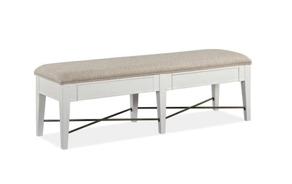 Henry & Mason - Seabrook Wood Bench w/Upholstered Seat KD - AFA00739 view 3