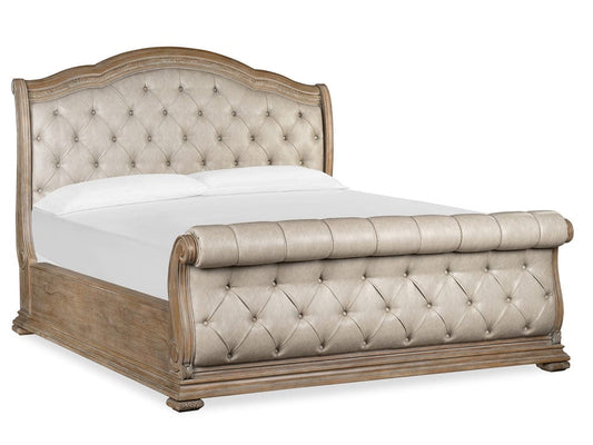 Henry & Mason  -  Selara Fawn Queen Upholstered Sleigh Bed  - AFA01119 view 1