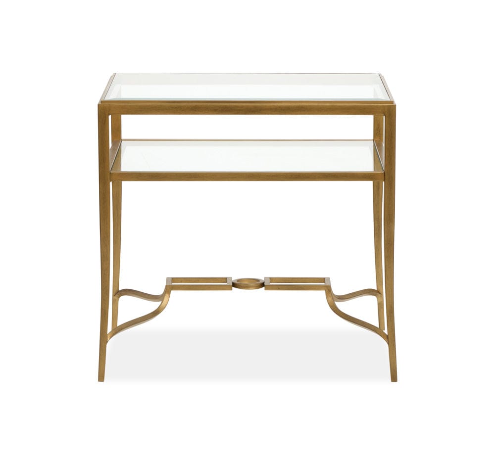 Henry & Mason  -  Seraphin Burnished Brass Rectangular End Table  - AFA01100 view 4