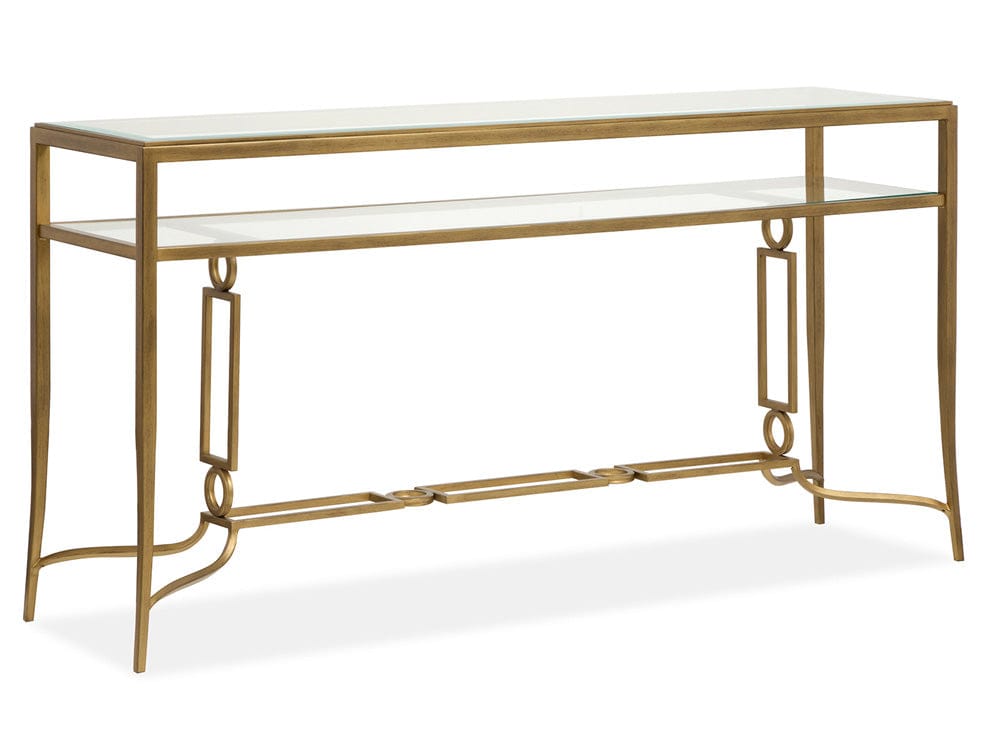 Henry & Mason  -  Seraphin Burnished Brass Rectangular Sofa Table  - AFA01101 view 1