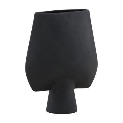 Henry & Mason - Seratti Black Terracotta Vase - DV7417 veiw 1