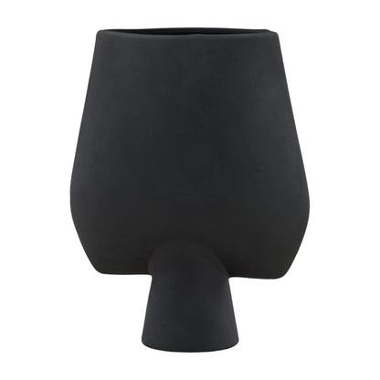 Henry & Mason - Seratti Black Terracotta Vase - DV7417 veiw 2