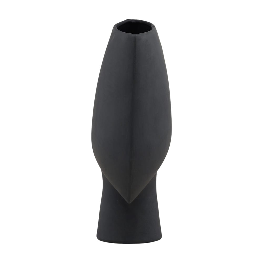 Henry & Mason - Seratti Black Terracotta Vase - DV7417 veiw 3
