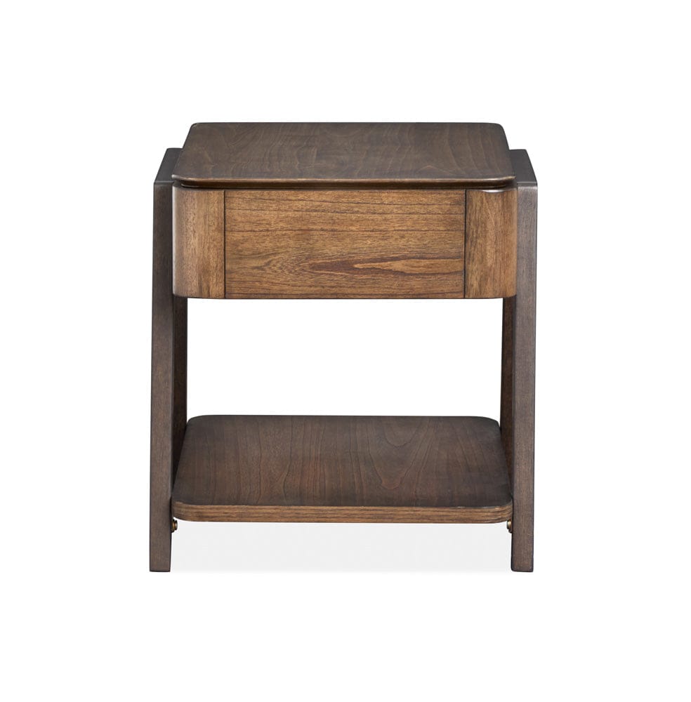 Henry & Mason  -  Serenea Milk Chocolate And Dark Chocolate Rectangular End Table  - AFA00957 view 3