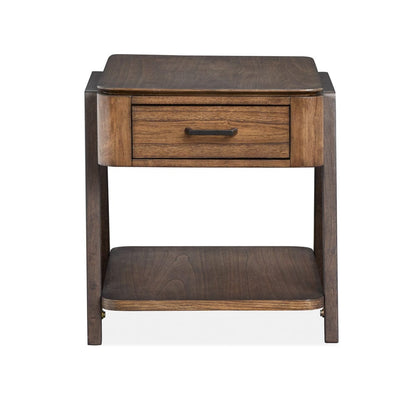 Henry & Mason  -  Serenea Milk Chocolate And Dark Chocolate Rectangular End Table  - AFA00957 view 4