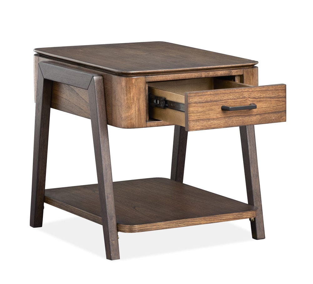 Henry & Mason  -  Serenea Milk Chocolate And Dark Chocolate Rectangular End Table  - AFA00957 view 7