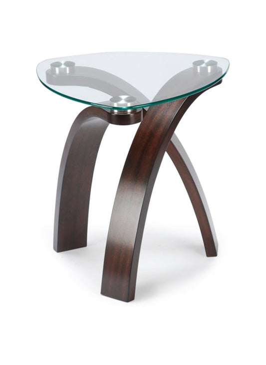 Henry & Mason - Serenique Wood and Glass Oval End Table - AFA00022 view 1