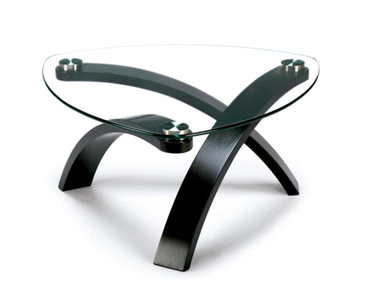 Henry & Mason - Serenique Wood and Glass Pie Shaped Cocktail Table - AFA00023 view 1
