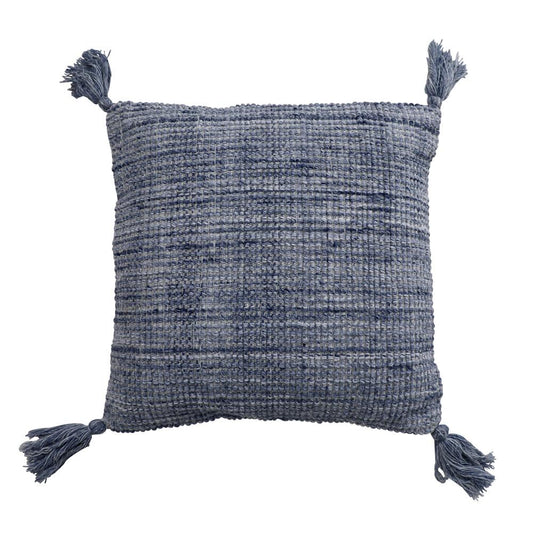 Henry & Mason - Shanta Handwoven Outdoor Pillow in Dark Blue - DV7578 veiw 1