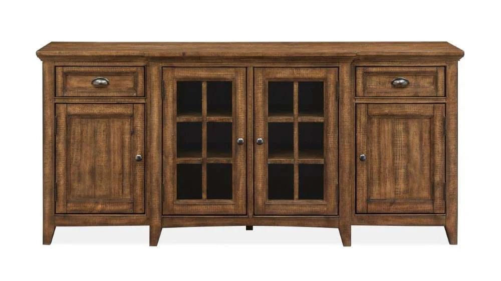 Henry & Mason - Silver Dune 70" Entertainment Console in Toasted Nutmeg - AFA00679 view 2